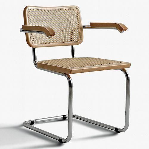 マルセル・ブロイヤー/チェスカアームチェア【ラタン・スティール
