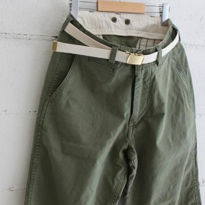 MASTER & Co. チノクロスオフィサーパンツ with BELT col:47 KHAKI