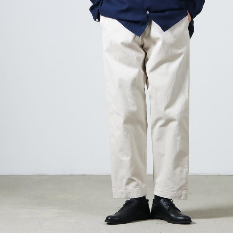 YAECA (ヤエカ) CHINO CLOTH PANTS WIDE STRAIGHT / チノクロスパンツ