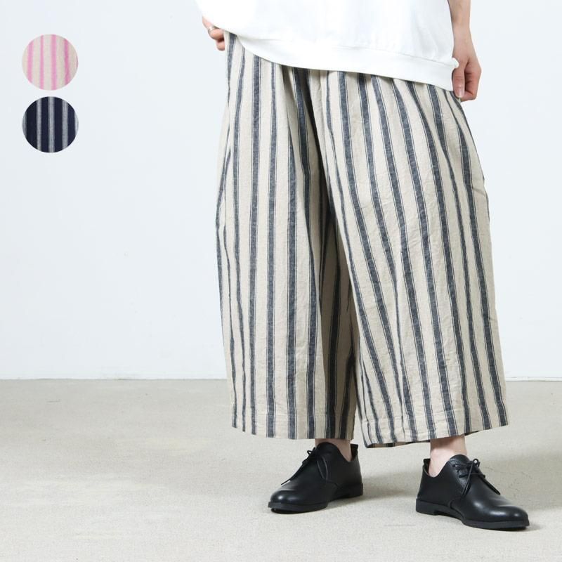 ICHI Antiquites (イチアンティークス) リネンコットンストライプパンツ