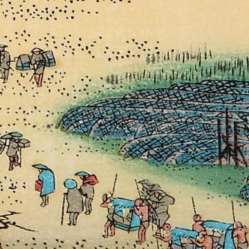 浮世絵 廣重短冊集 No.13〜24のうち17は無し 浮世絵 廣重短冊集 No.13