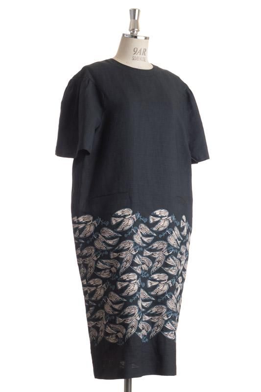 mina perhonen following day リネンクルーネックワンピース - ミナ