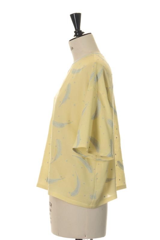 mina perhonen feather dance クルーネックブラウス - ミナペルホネン