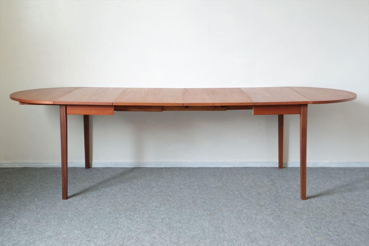 エクステンションダイニングテーブル（チーク・バタフライ）/80×88.5