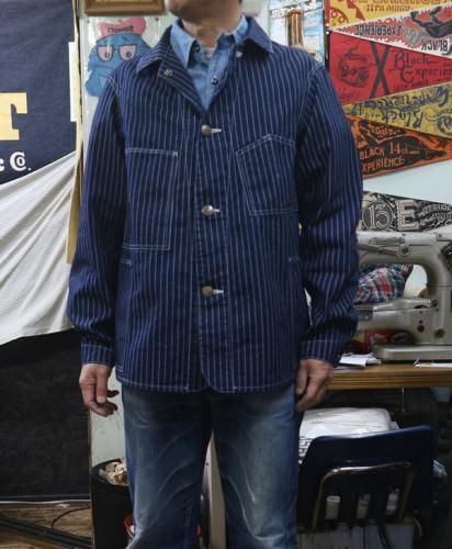 JELADO Steelbeam Coat 10.5oz インディゴウォバッシュ カバーオール