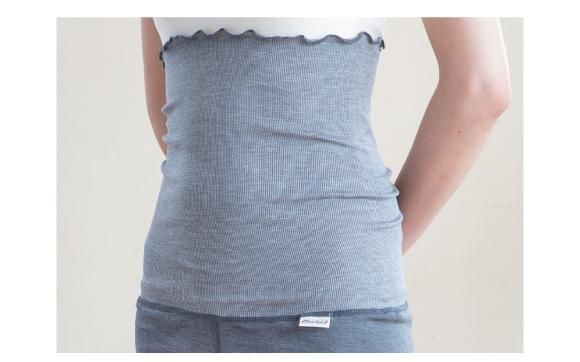 リブはらまき付きレギンス｜冷え対策・温活におすすめのシルク100