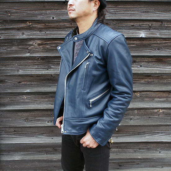 バークボックス BARKBOX オリジナル 淡い 紺 青 ネイビー ライダース