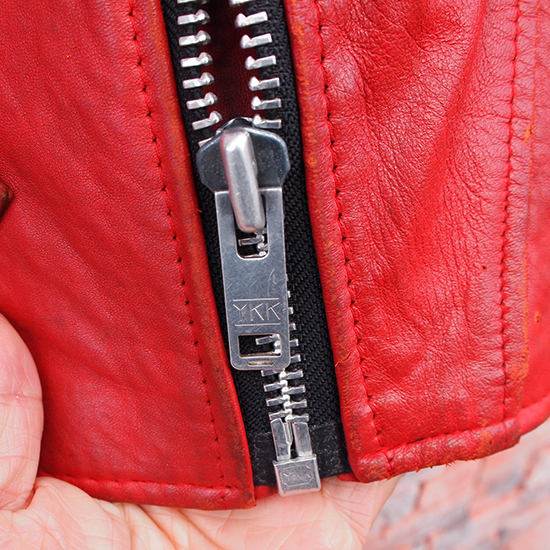 赤 白 ロンジャン ライダース 80年代 英国製 ヴィンテージ リアル