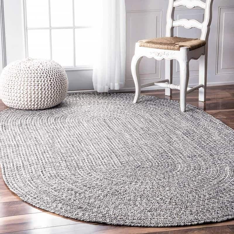 編み込みブレイドラグ | ソルト＆ペッパー - ラグ 絨毯 カーペット専門