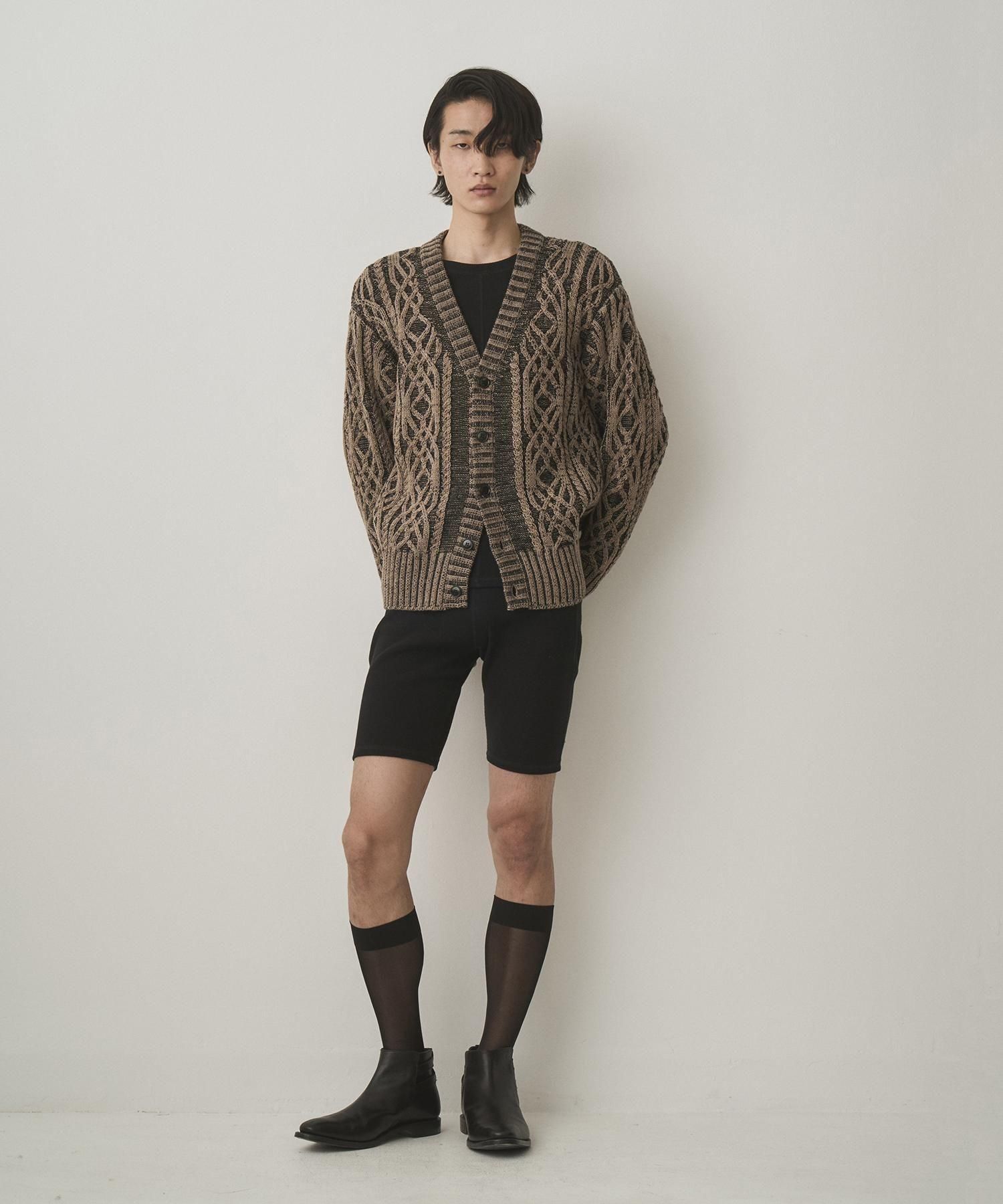 JUHA / DUAL-TONE CABLE CARDIGAN / ユハ / ACHROMA / アクロマ