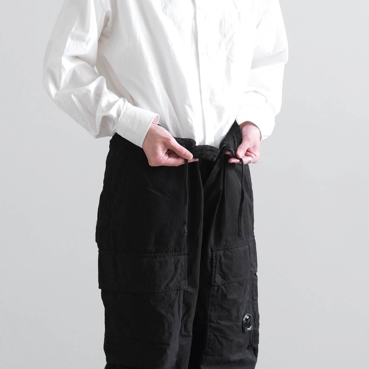 MICROREPS BOXY CARGO PANTS [BLACK] - WUNDER 大阪 セレクトショップ