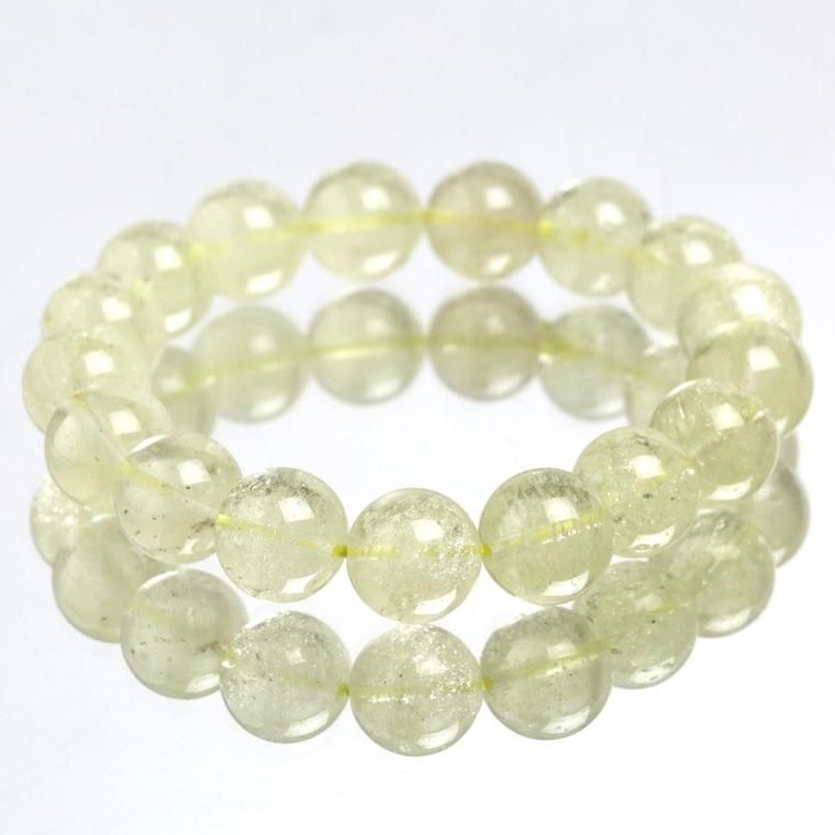 リビアングラス ブレスレット 11.9-12.4mm玉 #1104 - プレミアム天然石