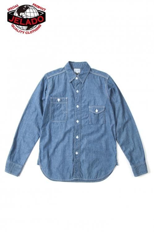 JELADO(ジェラード) シャンブレーシャツ BLUE CHAMBRAY SHIRT 通販正規
