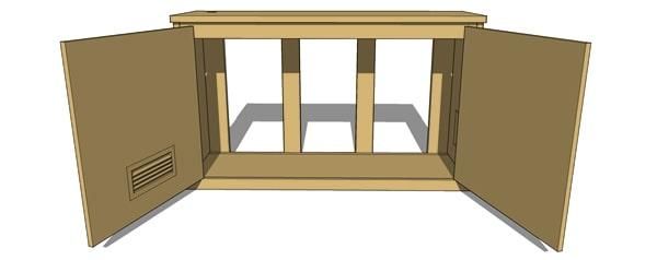 sanjyou オーダーメイド30cm水槽用 木製 水槽台 底枠天板追加
