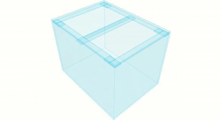 アクリル水槽 W600×D450×H450mm 板厚5mm（規格サイズ） - オーダー