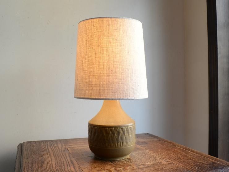 アンティーク 陶器製 ナショナル テーブルランプ ナイトスタンド 昭和