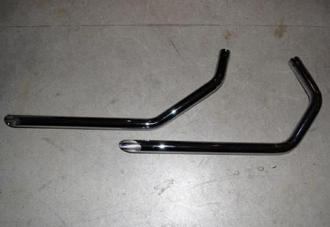 ドラッグパイプマフラー アイアン XL 1-3/4