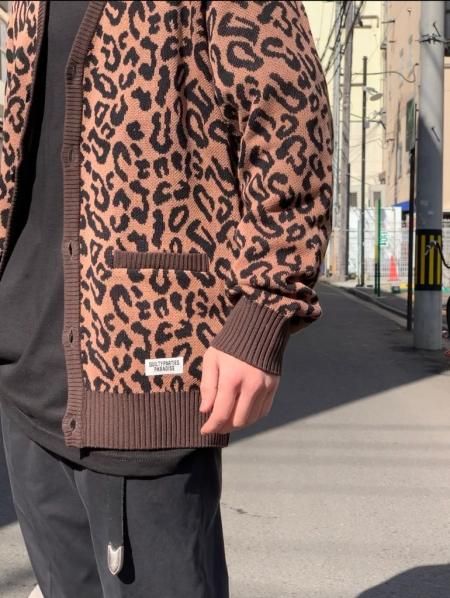 WACKO MARIA (ワコマリア) LEOPARD JACQUARD CARDIGAN (TYPE-1