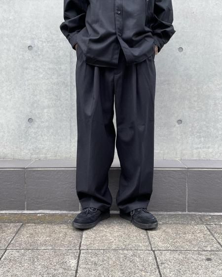 COOTIE (クーティー) CA/W Flannel 2 Tuck Wide Easy Trousers