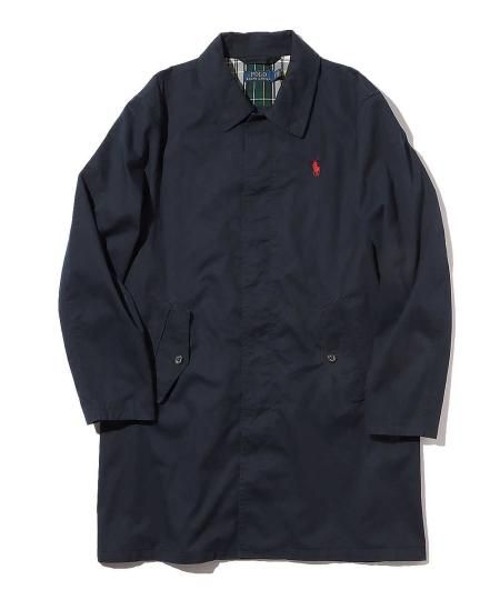 POLO RALPH LAUREN(ポロラルフローレン)コットンステンカラーコート NAVY