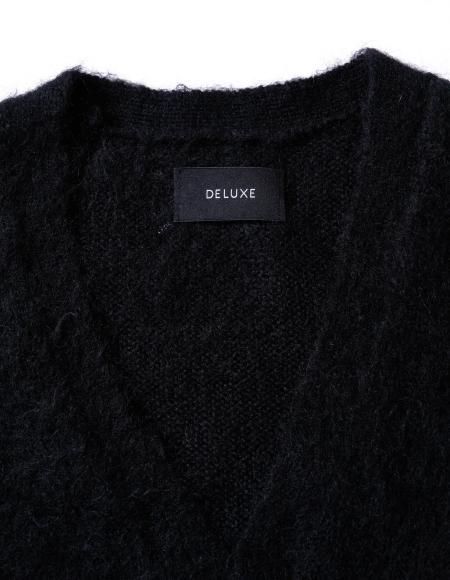 DELUXE (デラックス) SWEETJANE (モヘアカーディガン) BLACK