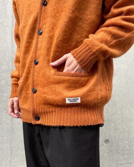 WACKO MARIA (ワコマリア) MOHAIR CARDIGAN(モヘアカーディガン) L-BROWN
