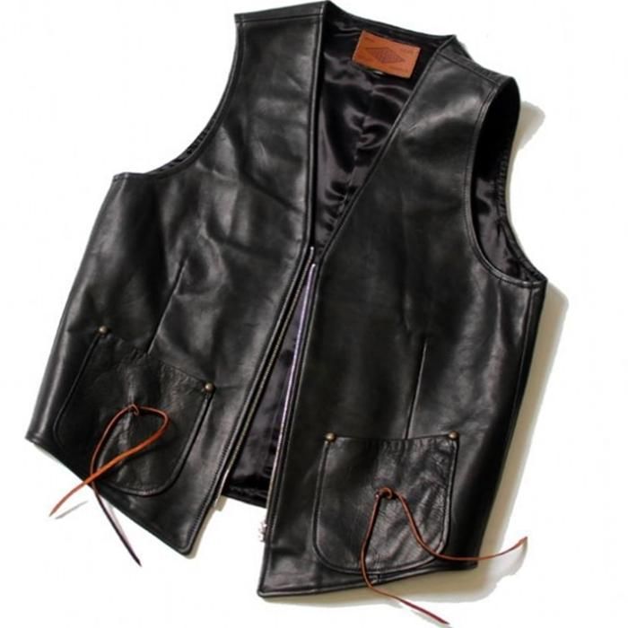 CUTRATE 【カットレイト】HORSE LEATHER VEST (レザーベスト) - HARM'S