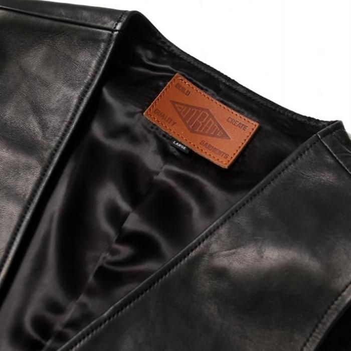 CUTRATE 【カットレイト】HORSE LEATHER VEST (レザーベスト) - HARM'S