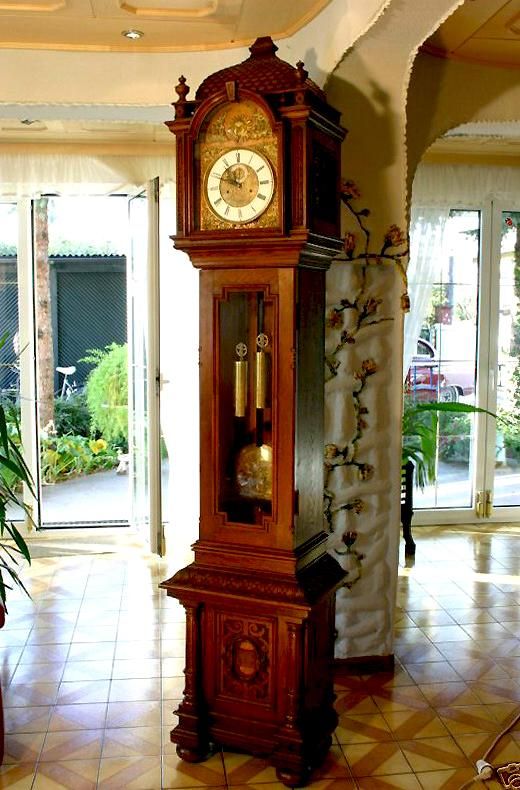 ドイツ製 マウテ グランドファザークロック 振り子付き ドイツ製