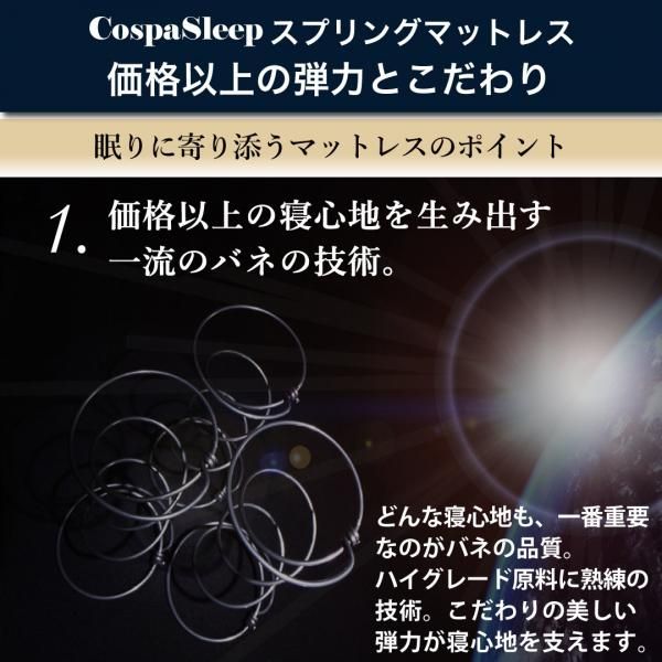 CospaSleep【コスパスリープ】匠モデルマットレス単品 シングル