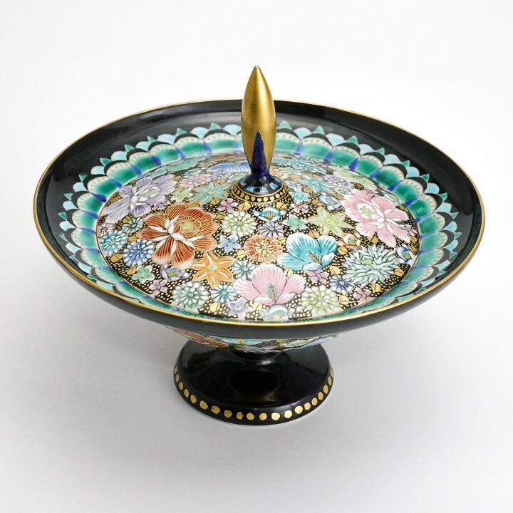 台皿 色絵金襴花詰 / 高 聡文 ｜九谷焼の販売専門店 陶らいふ