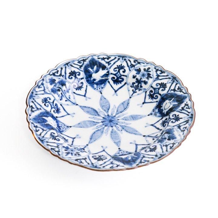 平向付 青華吉祥更紗兎文 / 山本長左 | 九谷焼専門店 陶らいふ