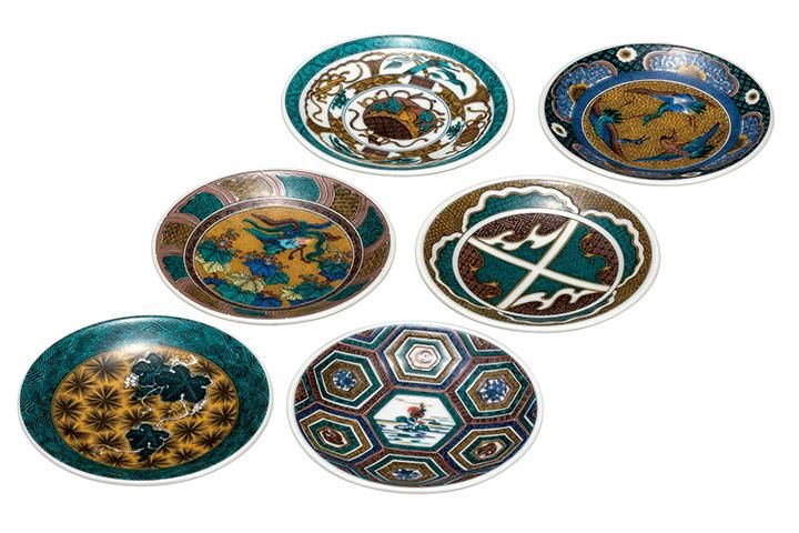 4号皿揃(6P) 古九谷名品6選