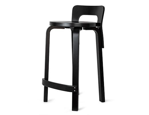 K65 ハイチェア ブラックラッカー仕上げ | アルヴァ・アアルト