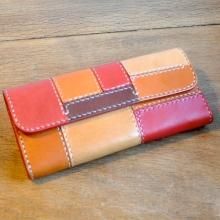 カラフル レザーパッチワーク | 革工房OHANA ハンドメイド、オーダー