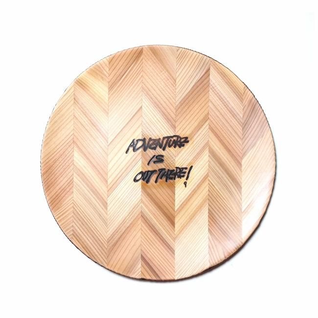 WOODEN YABANE PLATE AIOT!Ver. Scorched Back L - NATAL DESIGN