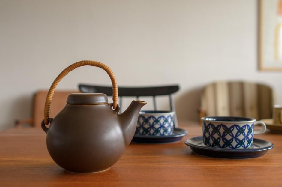 ARABIAアラビアGA-1ポット大 ヴィンテージ黒 ARABIAアラビアGA-1ポット