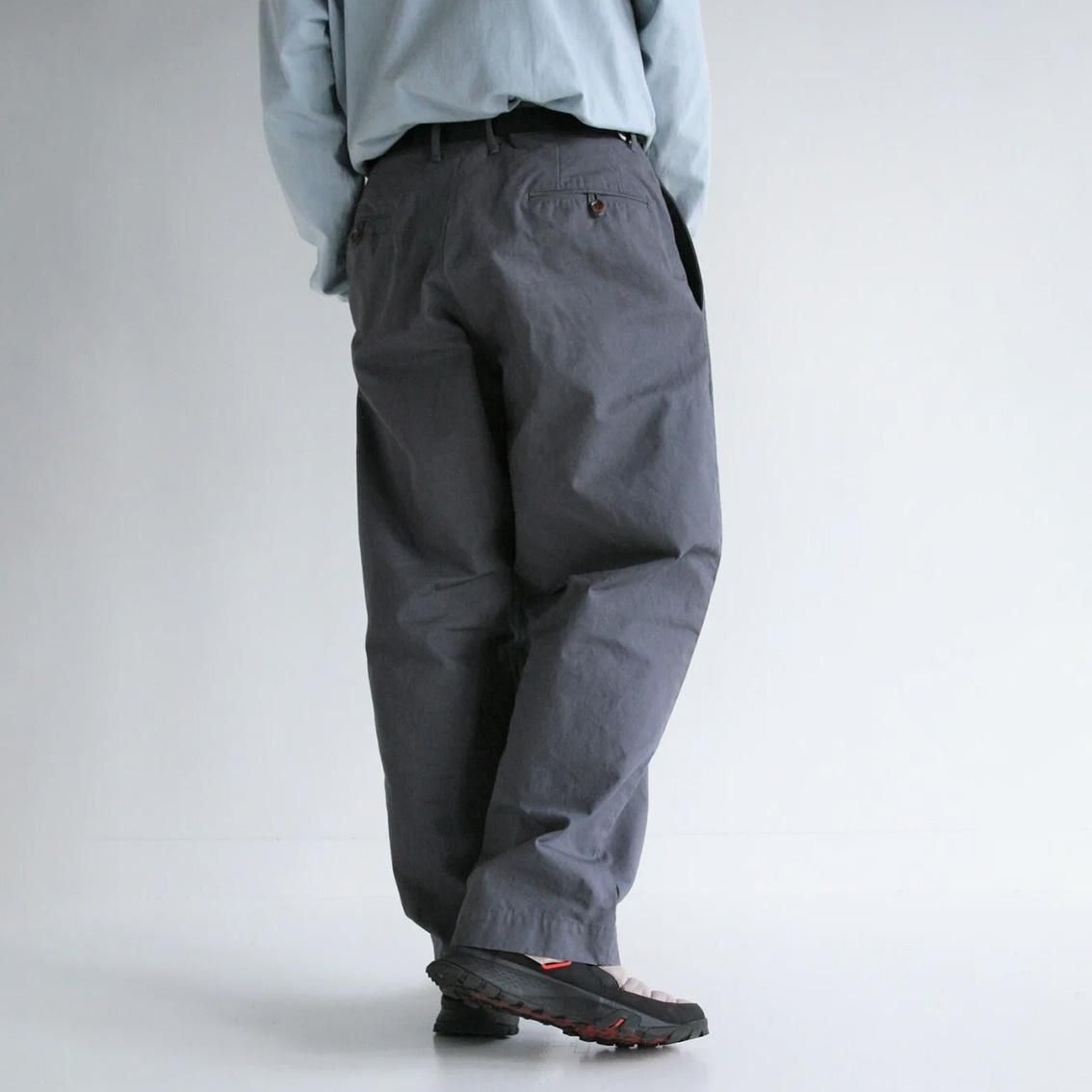ANACHRONORM / アナクロノーム]STANDARD TUCK WIDE TROUSERS タック