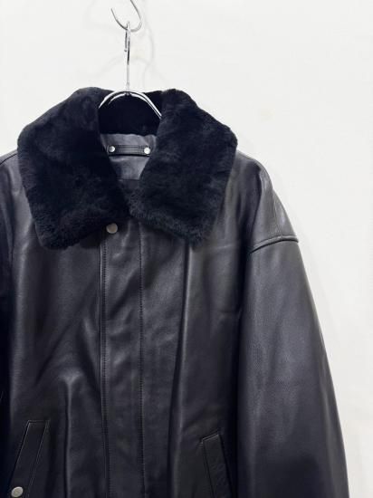 ssstein（シュタイン）2025AW 25AW MOUTON COLLAR SHEEP LEATHER ZIP