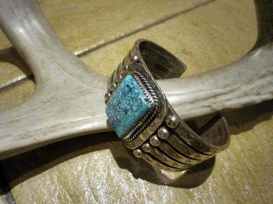 Sonny Spruce/ソニー・スプルース キングマンスタンプワーク バングル