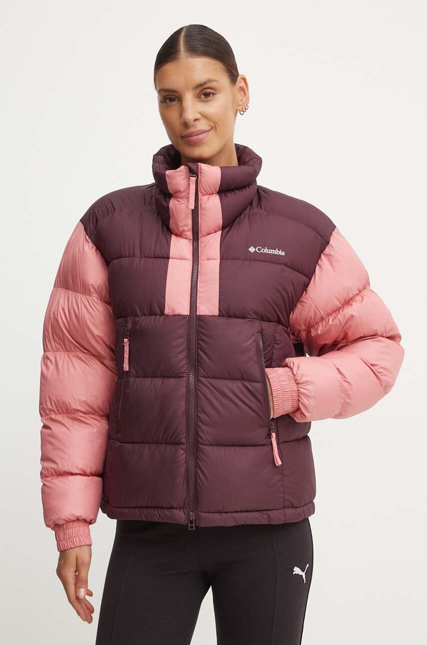 Columbia jacket women's maroon color at PRM US