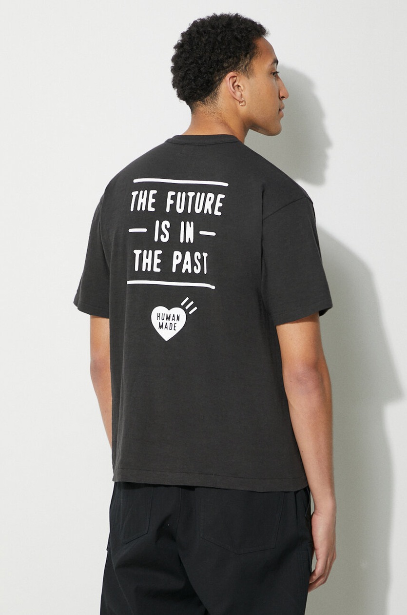 Human Made cotton t-shirt Pocket men's black color HM27CS003 at PRM US