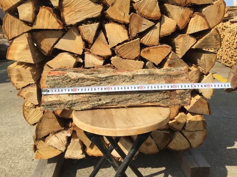 次年度用 未乾燥ナラ（楢）100% ：45cm（中割）24束：260～270kg - 薪