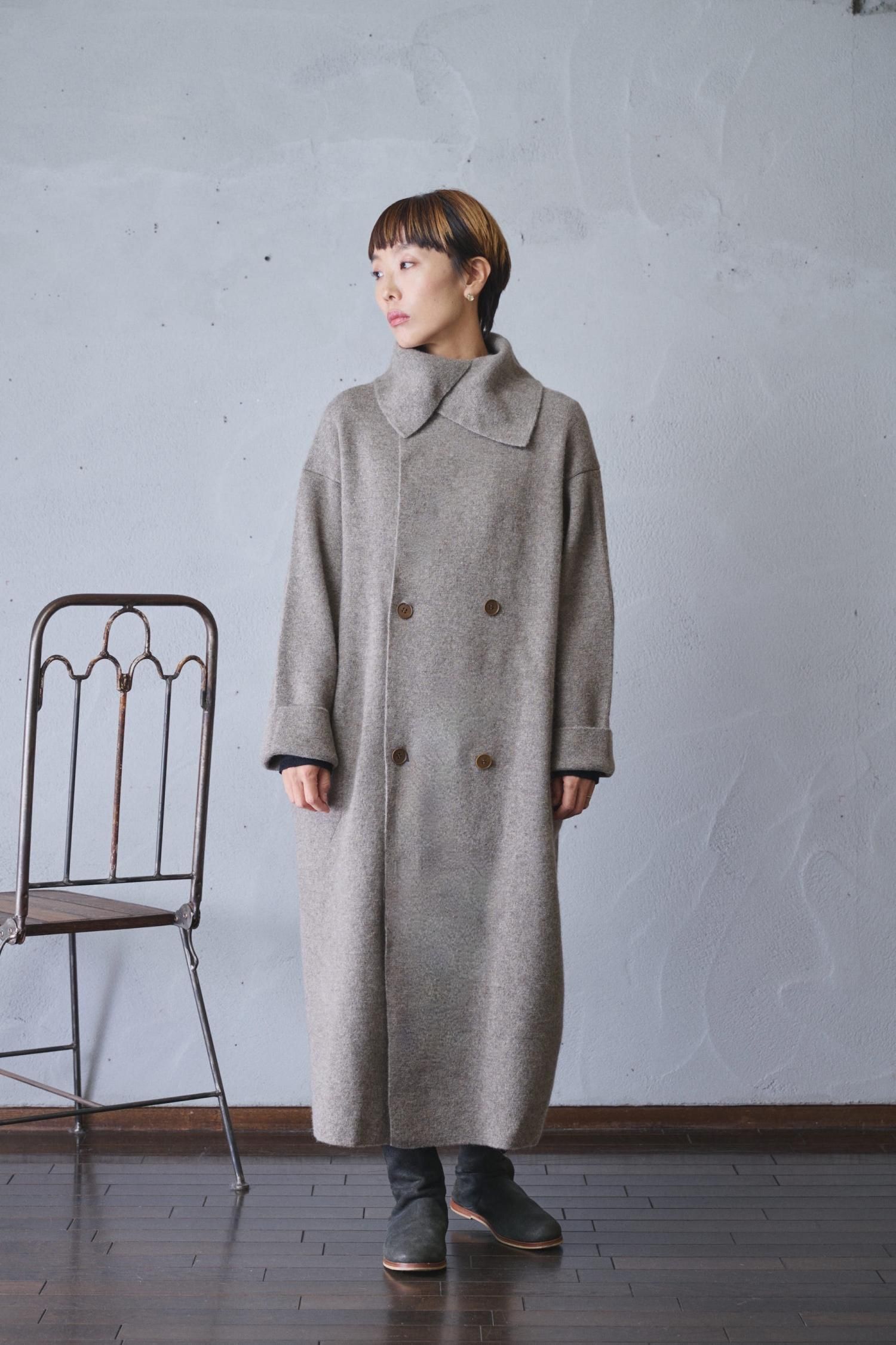 Factory ヤク イタリアンカラーニットコート - poooL (online shop)