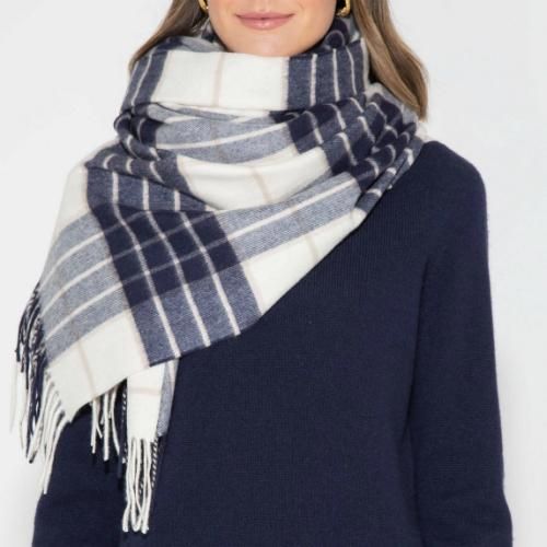 ジョンストンズ(johnstons)カシミア大判ストール/ノックモア(Kockmore