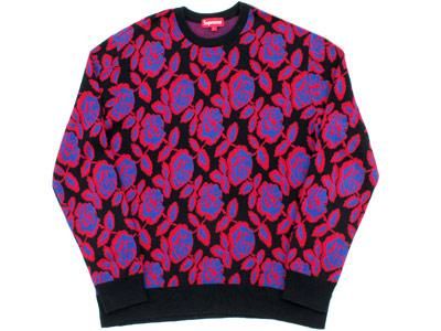 Supreme 'Rose Sweater'ローズセーター ニット 薔薇 シュプリーム L