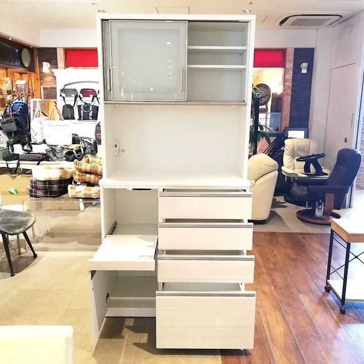 ◇短期使用 NITORI キッチンボード Nポスティア100KB WH - 家具