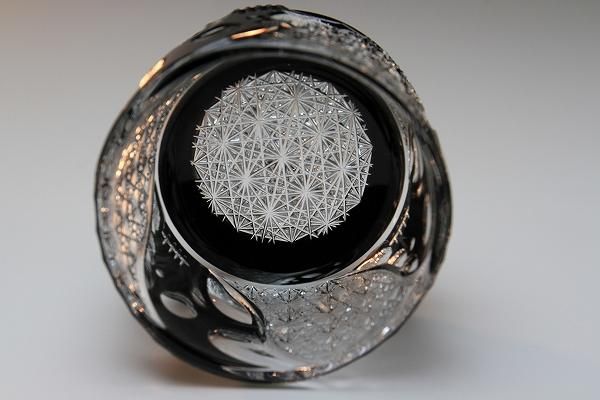 但野英芳 「 スカルぐい呑 」 江戸切子 酒器 - レトロ ＆アート空間