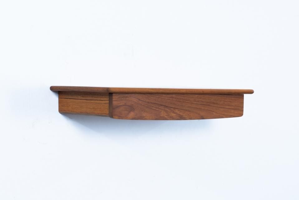 ウォールシェルフ チーク | 北欧家具 haluta (ハルタ)