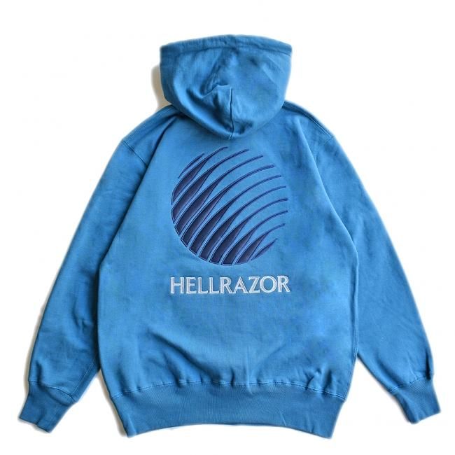 HELLRAZOR LOGO PATCH HOODIE / JADE BLUE (ヘルレイザー パーカー